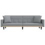 Sofá cama con cojines tela gris claro de vidaXL, Sofás - Ref: Foro24-351875, Precio: 254,73 €, Descuento: %