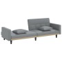 Sofá cama con cojines tela gris claro de vidaXL, Sofás - Ref: Foro24-351875, Precio: 254,73 €, Descuento: %