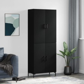 Tall black plywood sideboard 69.5x34x180 cm by vidaXL, Sideboards - Ref: Foro24-3195676, Price: 160,99 €, Discount: %