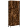 Aparador alto madera contrachapada roble ahumado 69,5x34x180 cm de vidaXL, Aparadores - Ref: Foro24-3195680, Precio: 148,99 €...