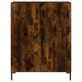 Aparador alto madera contrachapada roble ahumado 69,5x34x180 cm de vidaXL, Aparadores - Ref: Foro24-3195680, Precio: 148,99 €...