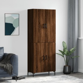 Tall brown oak plywood sideboard 69.5x34x180 cm by vidaXL, Sideboards - Ref: Foro24-3195682, Price: 153,99 €, Discount: %