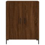 Aparador alto madera contrachapada marrón roble 69,5x34x180 cm de vidaXL, Aparadores - Ref: Foro24-3195682, Precio: 153,99 €,...