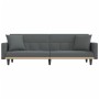 Sofá cama con cojines tela gris oscuro de vidaXL, Sofás - Ref: Foro24-351876, Precio: 254,73 €, Descuento: %