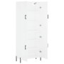 Aparador alto madera contrachapada blanco 69,5x34x180 cm de vidaXL, Aparadores - Ref: Foro24-3195683, Precio: 159,49 €, Descu...