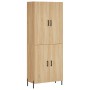 Aparador alto madera contrachapada color roble 69,5x34x180 cm de vidaXL, Aparadores - Ref: Foro24-3195686, Precio: 144,74 €, ...