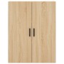 Aparador alto madera contrachapada color roble 69,5x34x180 cm de vidaXL, Aparadores - Ref: Foro24-3195686, Precio: 144,74 €, ...