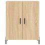 Aparador alto madera contrachapada color roble 69,5x34x180 cm de vidaXL, Aparadores - Ref: Foro24-3195686, Precio: 144,74 €, ...