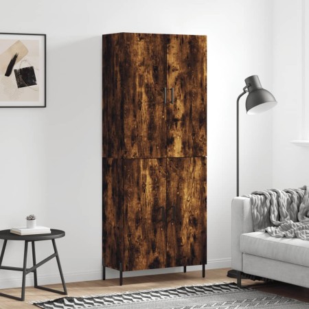 Tall smoked oak plywood sideboard 69.5x34x180 cm by vidaXL, Sideboards - Ref: Foro24-3195688, Price: 144,91 €, Discount: %