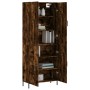 Tall smoked oak plywood sideboard 69.5x34x180 cm by vidaXL, Sideboards - Ref: Foro24-3195688, Price: 144,91 €, Discount: %