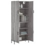 Aparador alto madera contrachapada gris sonoma 69,5x34x180 cm de vidaXL, Aparadores - Ref: Foro24-3195689, Precio: 149,85 €, ...