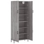 Aparador alto madera contrachapada gris sonoma 69,5x34x180 cm de vidaXL, Aparadores - Ref: Foro24-3195689, Precio: 149,85 €, ...