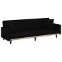 Sofá cama con cojines tela negro de vidaXL, Sofás - Ref: Foro24-351877, Precio: 254,73 €, Descuento: %