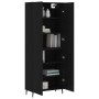 Aparador alto madera contrachapada negro 69,5x34x180 cm de vidaXL, Aparadores - Ref: Foro24-3195692, Precio: 174,63 €, Descue...