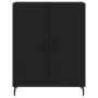 Tall black plywood sideboard 69.5x34x180 cm by vidaXL, Sideboards - Ref: Foro24-3195692, Price: 174,63 €, Discount: %