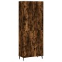 Aparador alto madera contrachapada roble ahumado 69,5x34x180 cm de vidaXL, Aparadores - Ref: Foro24-3195696, Precio: 152,99 €...