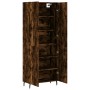 Aparador alto madera contrachapada roble ahumado 69,5x34x180 cm de vidaXL, Aparadores - Ref: Foro24-3195696, Precio: 152,99 €...