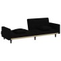 Sofá cama con cojines tela negro de vidaXL, Sofás - Ref: Foro24-351877, Precio: 254,73 €, Descuento: %