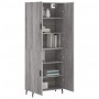 Aparador alto madera contrachapada gris sonoma 69,5x34x180 cm de vidaXL, Aparadores - Ref: Foro24-3195697, Precio: 151,26 €, ...