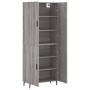 Aparador alto madera contrachapada gris sonoma 69,5x34x180 cm de vidaXL, Aparadores - Ref: Foro24-3195697, Precio: 151,26 €, ...