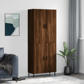 Tall oak brown plywood sideboard 69.5x34x180 cm by vidaXL, Sideboards - Ref: Foro24-3195698, Price: 165,25 €, Discount: %