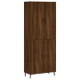 Aparador alto madera contrachapada marrón roble 69,5x34x180 cm de vidaXL, Aparadores - Ref: Foro24-3195698, Precio: 168,29 €,...