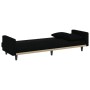 Sofá cama con cojines tela negro de vidaXL, Sofás - Ref: Foro24-351877, Precio: 254,73 €, Descuento: %