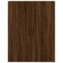 Aparador alto madera contrachapada marrón roble 69,5x34x180 cm de vidaXL, Aparadores - Ref: Foro24-3195698, Precio: 168,29 €,...