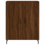 Aparador alto madera contrachapada marrón roble 69,5x34x180 cm de vidaXL, Aparadores - Ref: Foro24-3195698, Precio: 168,29 €,...