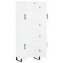 Tall white plywood sideboard 69.5x34x180 cm by vidaXL, Sideboards - Ref: Foro24-3195699, Price: 167,05 €, Discount: %