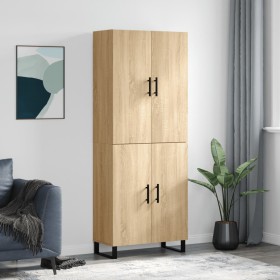 High oak-colored plywood sideboard 69.5x34x180 cm by vidaXL, Sideboards - Ref: Foro24-3195702, Price: 167,99 €, Discount: %