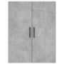 Tall plywood gray concrete sideboard 69.5x34x180 cm by vidaXL, Sideboards - Ref: Foro24-3195703, Price: 169,75 €, Discount: %