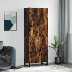 Tall smoked oak plywood sideboard 69.5x34x180 cm by vidaXL, Sideboards - Ref: Foro24-3195704, Price: 168,99 €, Discount: %