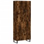 Aparador alto madera contrachapada roble ahumado 69,5x34x180 cm de vidaXL, Aparadores - Ref: Foro24-3195704, Precio: 168,30 €...