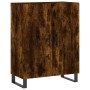 Aparador alto madera contrachapada roble ahumado 69,5x34x180 cm de vidaXL, Aparadores - Ref: Foro24-3195704, Precio: 168,30 €...