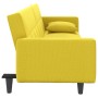 Sofá cama con cojines tela amarillo claro de vidaXL, Sofás - Ref: Foro24-351879, Precio: 240,08 €, Descuento: %