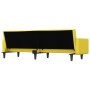 Sofá cama con cojines tela amarillo claro de vidaXL, Sofás - Ref: Foro24-351879, Precio: 240,08 €, Descuento: %