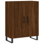 Aparador alto madera contrachapada marrón roble 69,5x34x180 cm de vidaXL, Aparadores - Ref: Foro24-3195706, Precio: 162,99 €,...