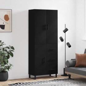 Tall black plywood sideboard 69.5x34x180 cm by vidaXL, Sideboards - Ref: Foro24-3195924, Price: 180,99 €, Discount: %