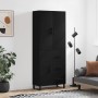 Tall black plywood sideboard 69.5x34x180 cm by vidaXL, Sideboards - Ref: Foro24-3195924, Price: 180,90 €, Discount: %