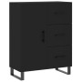 Tall black plywood sideboard 69.5x34x180 cm by vidaXL, Sideboards - Ref: Foro24-3195924, Price: 180,90 €, Discount: %