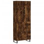 Aparador alto madera contrachapada roble ahumado 69,5x34x180 cm de vidaXL, Aparadores - Ref: Foro24-3195928, Precio: 176,42 €...