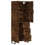 Aparador alto madera contrachapada roble ahumado 69,5x34x180 cm de vidaXL, Aparadores - Ref: Foro24-3195928, Precio: 176,42 €...