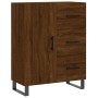 Aparador alto madera contrachapada marrón roble 69,5x34x180 cm de vidaXL, Aparadores - Ref: Foro24-3195930, Precio: 179,36 €,...