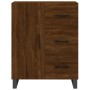 Aparador alto madera contrachapada marrón roble 69,5x34x180 cm de vidaXL, Aparadores - Ref: Foro24-3195930, Precio: 179,36 €,...