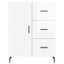 Aparador alto madera contrachapada blanco brillo 69,5x34x180 cm de vidaXL, Aparadores - Ref: Foro24-3196029, Precio: 171,99 €...