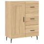 Aparador alto madera contrachapada color roble 69,5x34x180 cm de vidaXL, Aparadores - Ref: Foro24-3196030, Precio: 153,51 €, ...