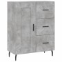 Tall plywood gray concrete sideboard 69.5x34x180 cm by vidaXL, Sideboards - Ref: Foro24-3196031, Price: 154,99 €, Discount: %