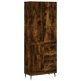 Aparador alto madera contrachapada roble ahumado 69,5x34x180 cm de vidaXL, Aparadores - Ref: Foro24-3196032, Precio: 159,10 €...