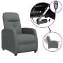 Sillón reclinable eléctrico de tela gris oscuro de vidaXL, Sillones - Ref: Foro24-3073597, Precio: 200,74 €, Descuento: %